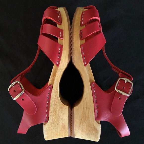 NWOT MIA Emily Clog Sandal red Sz 40 - Picture 8 of 14